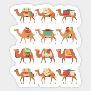 Cute Camels Desert Animals Sticker
